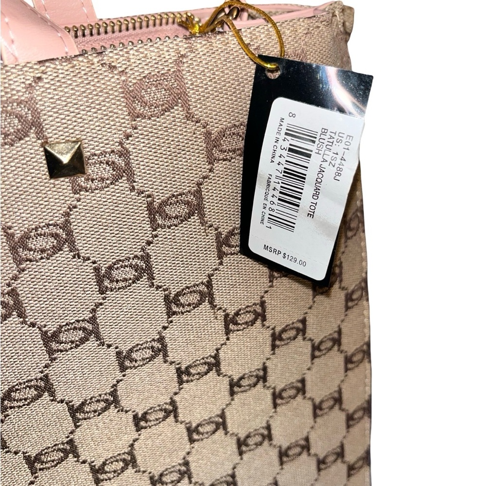 Bebe Signature Beige and Pink Tote - Picture 5 of 9
